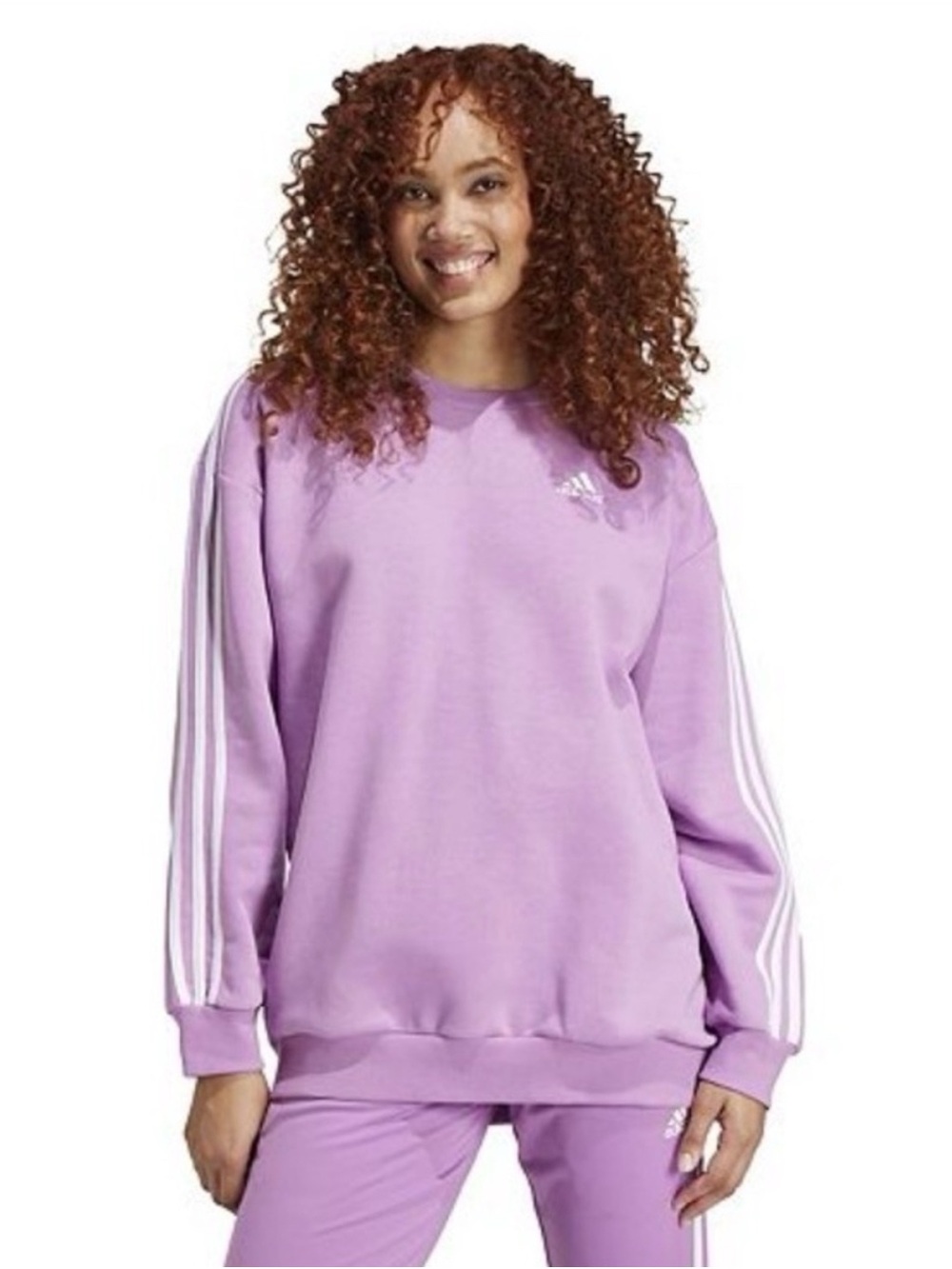 adidas Purple MULTI SPORT Crewneck Sweatshirt🩷🩷🩷